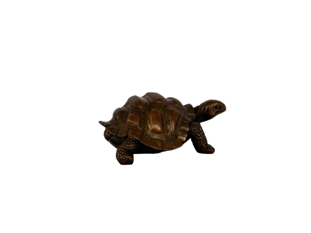 Antique Copper Turtle Sculpture
